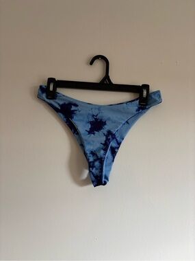 Blue Tie-Dye Bikini Bottom